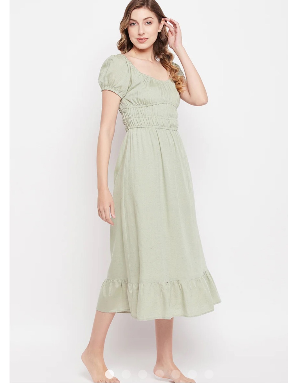 Sim & Sam Linen-blend Maxi Dress - Picture 9 of 10